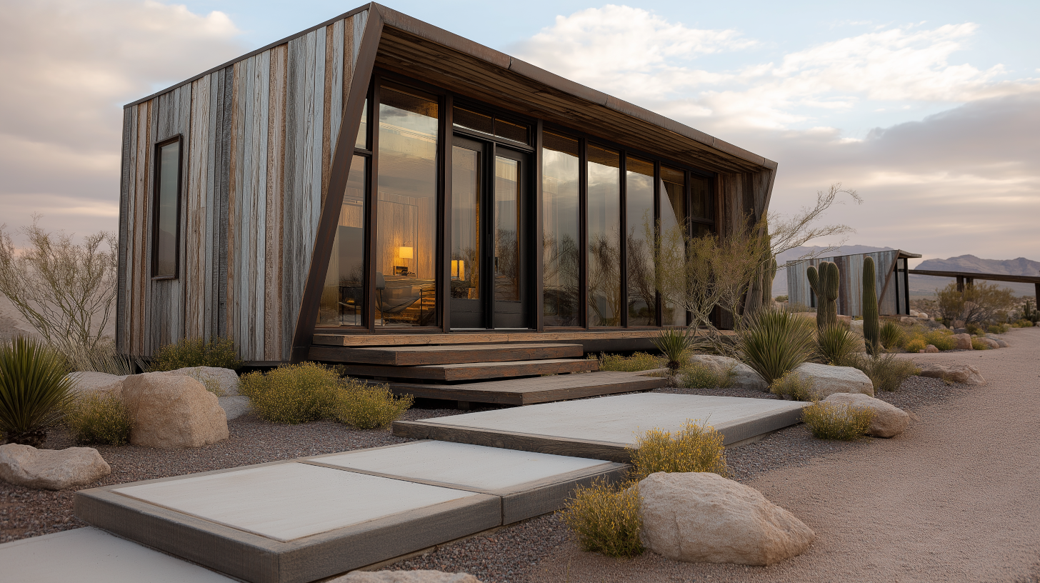Desert themed modern tiny home